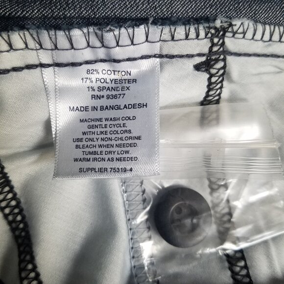 ST. JOHN’S BAY Womens Classic Fit  Career Dress Blue Denim Pant 10P - Picture 7 of 9